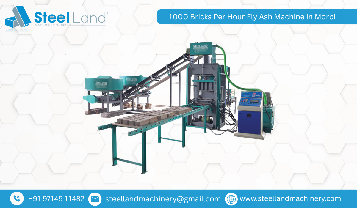 1000 Bricks Per Hour Fly Ash Machine in Morbi