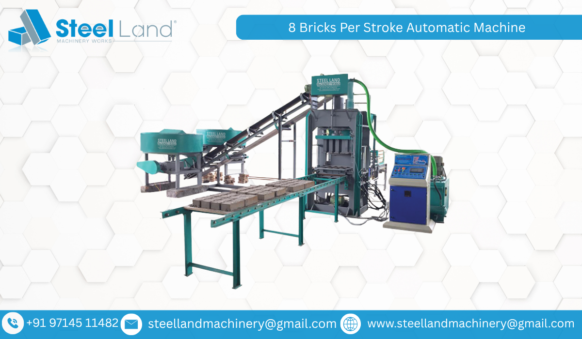 8 Bricks Per Stroke Automatic Machine