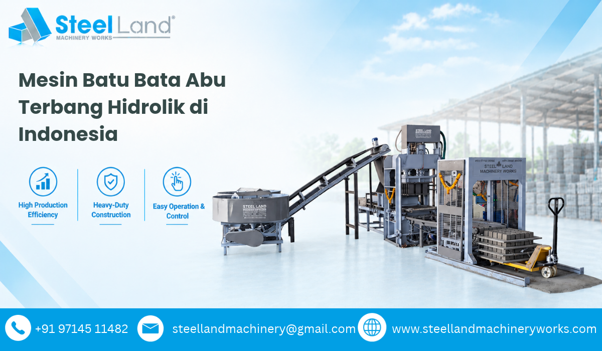 Mesin Batu Bata Abu Terbang Hidrolik di Indonesia