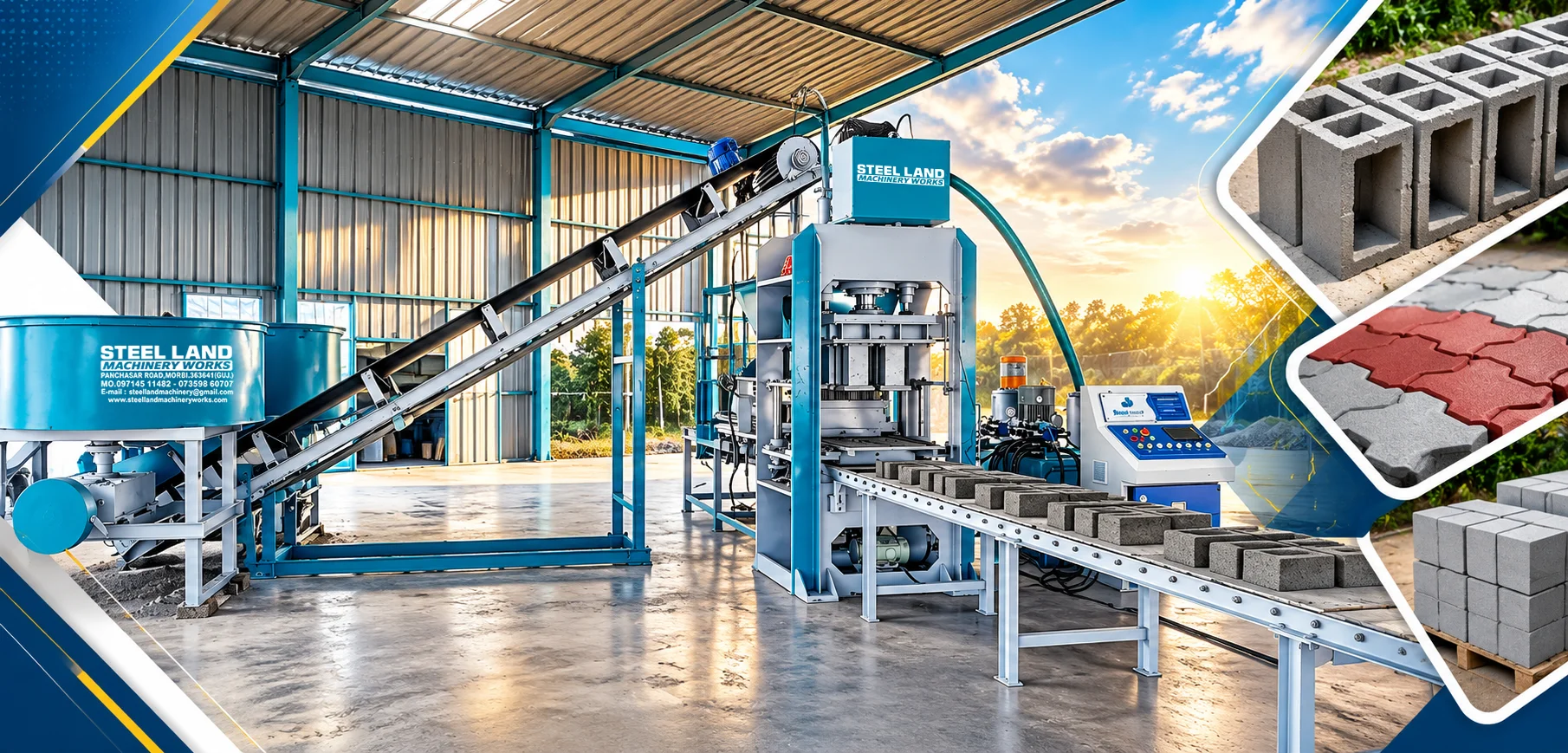 Block Making Machine Exporter in Morbi